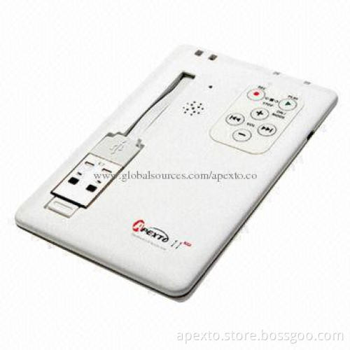 Card-shaped USB Flash Drive with High-printing Quality and 512MB to 32GB Memory Capacity